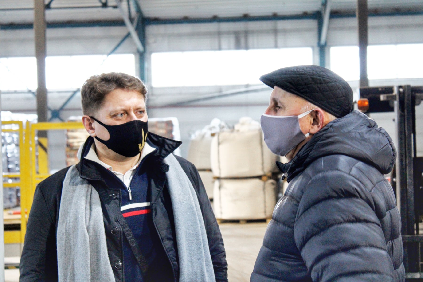 Roman Matys i dyrektor generalny Śnieżka-Ukraina Marek Pawluś